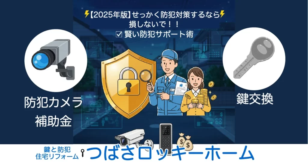 【2025年版】防犯補助金を確実に受け取るための業者選びと申請サポート。つばさロッキーホーム。
